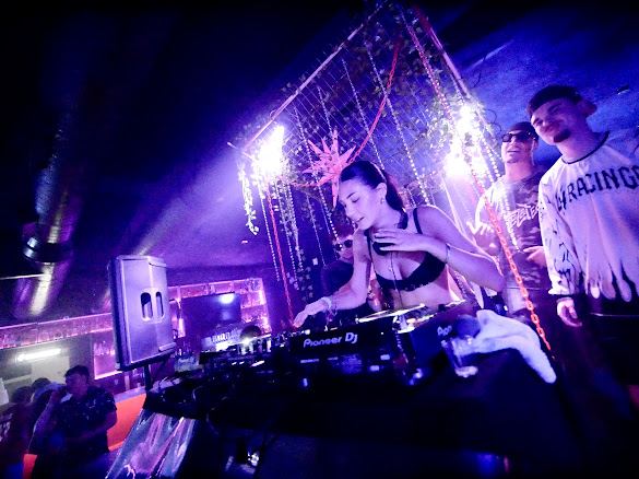 Engineer at the DJ booth